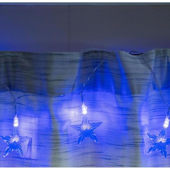 String Light  2 10ft String New 40 LED Lights SCS Direct Stars Blue White - Picture 4 of 7